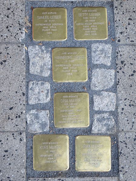 Stolpersteine Ruhrstraße 19 #1
