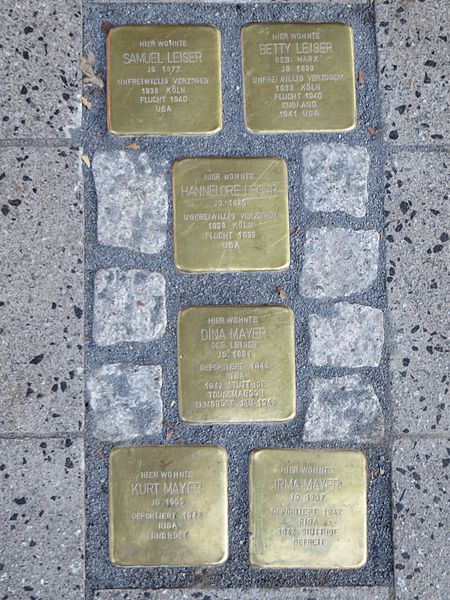 Stolpersteine Ruhrstrae 19