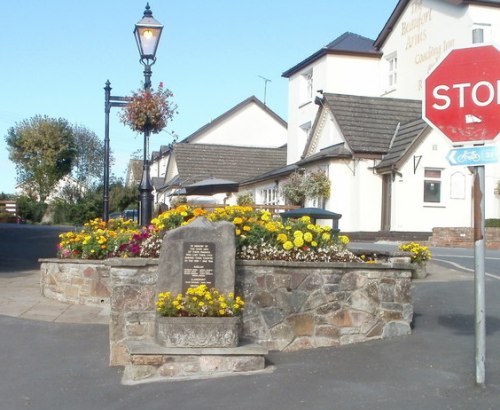 Oorlogsmonument Raglan, Llandenny en Penyclawdd