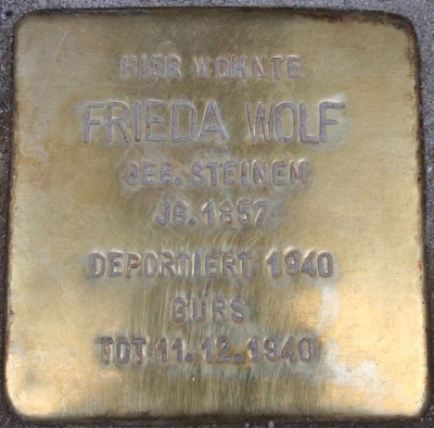 Stolpersteine Jägerstraße 3 #4