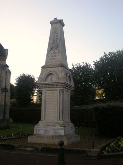 Oorlogsmonument Agnetz