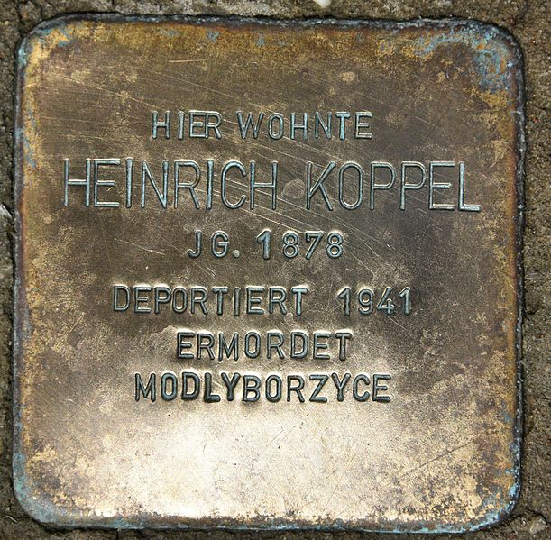 Stolperstein Bahnstraße 39