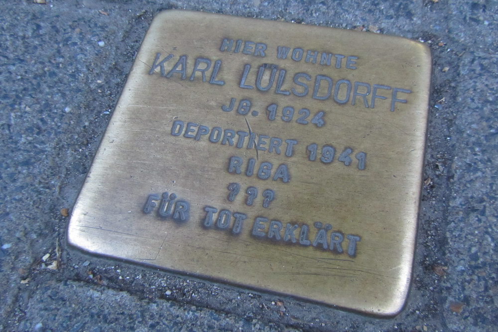 Stolperstein Annostrae 19 #1