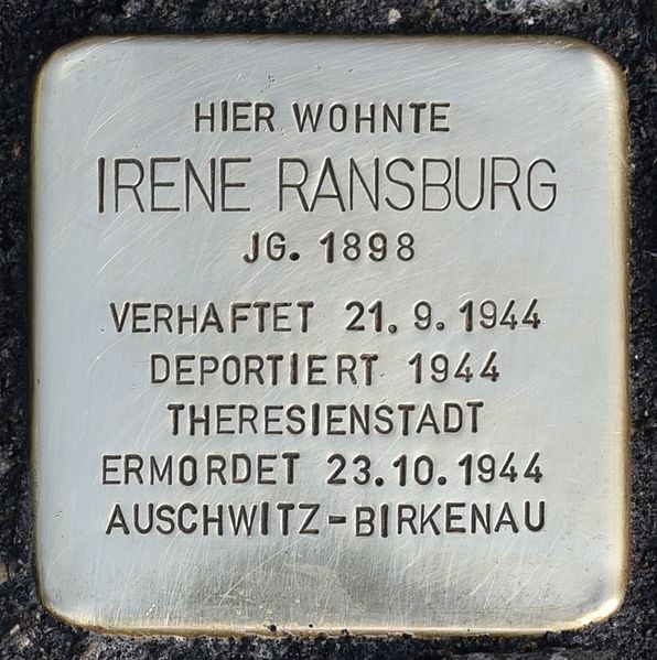 Stolperstein Leonhardstrae 130 #1