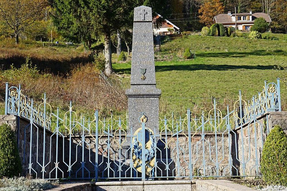 Oorlogsmonument Miellin