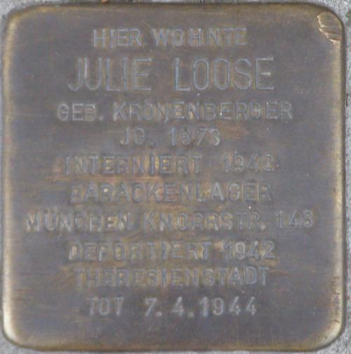 Stolperstein Wittelsbacherstrae 12 #1