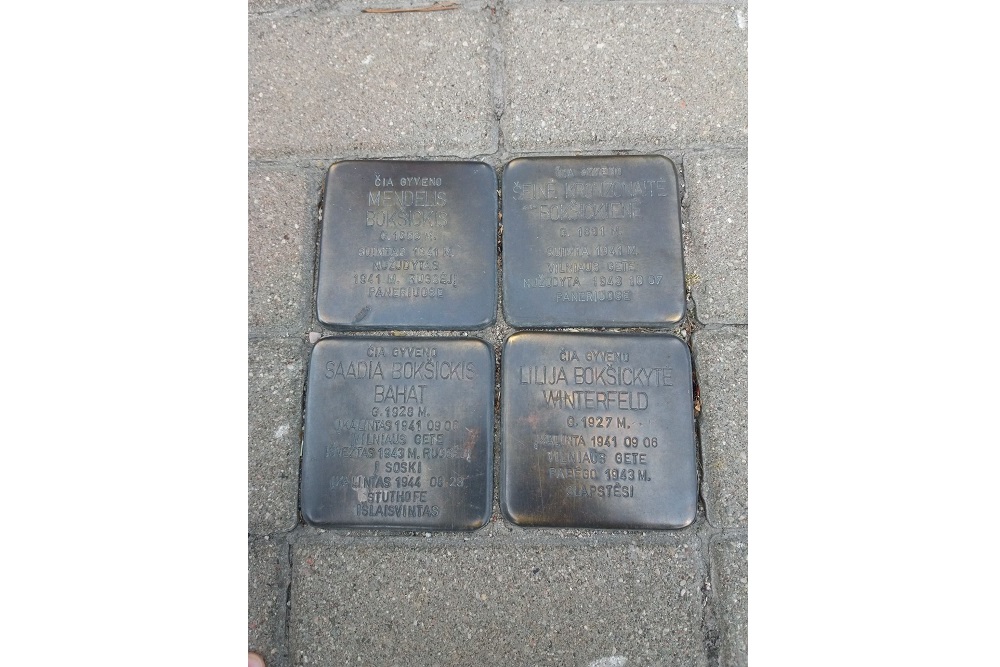 Stolpersteine Vilniaus gatvė 27 #1