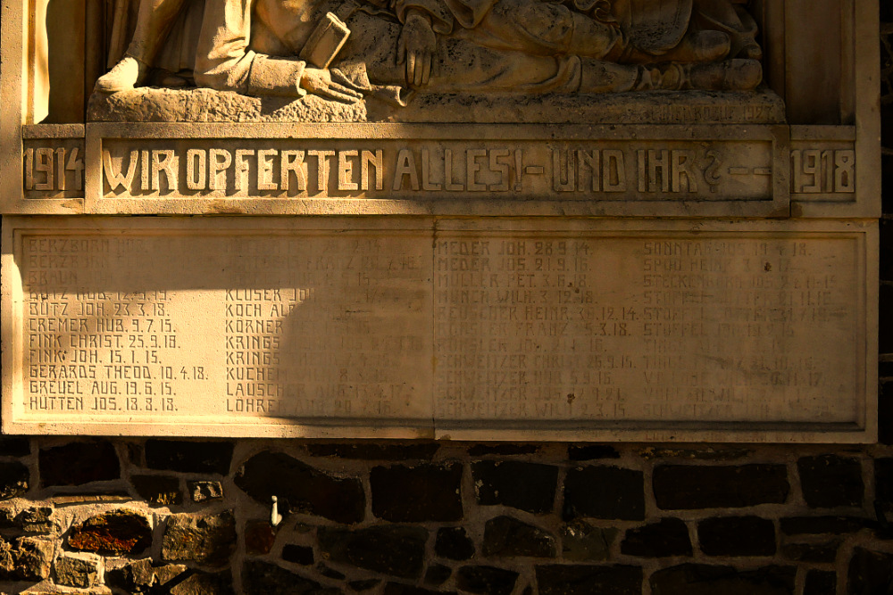 World War I Memorial Zweifall #4