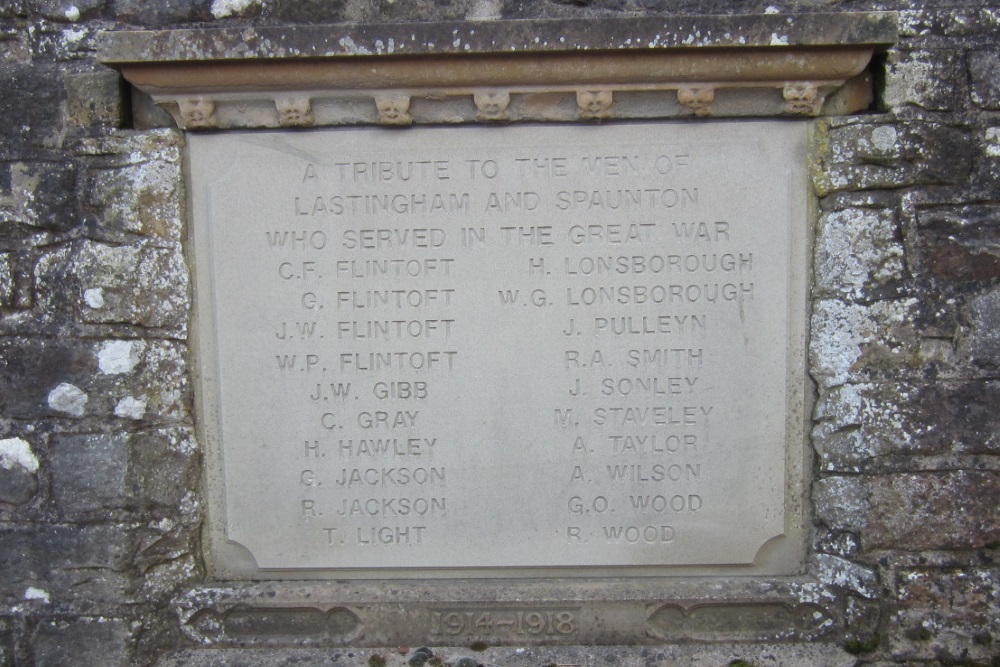 War Memorial Served Lastingham