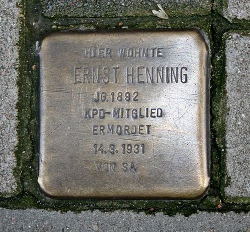 Stolperstein Hassestrae 11