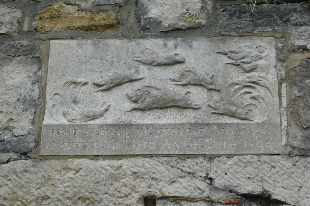 Memorial in City Wall  Maastricht