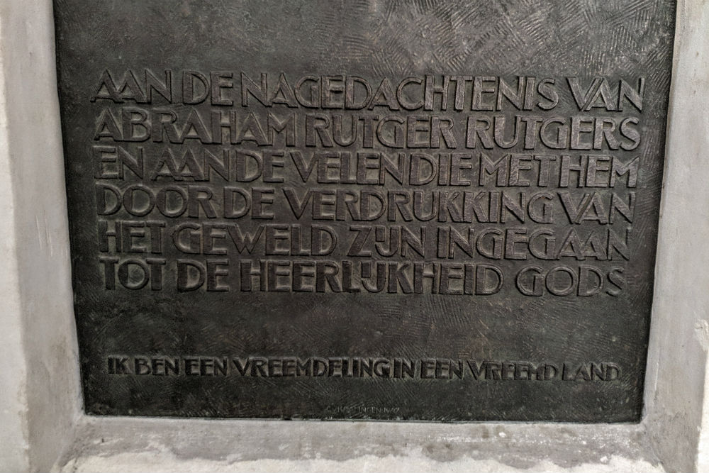 Memorial Abraham Rutger Rutgers Sint Laurens Church Rotterdam #2