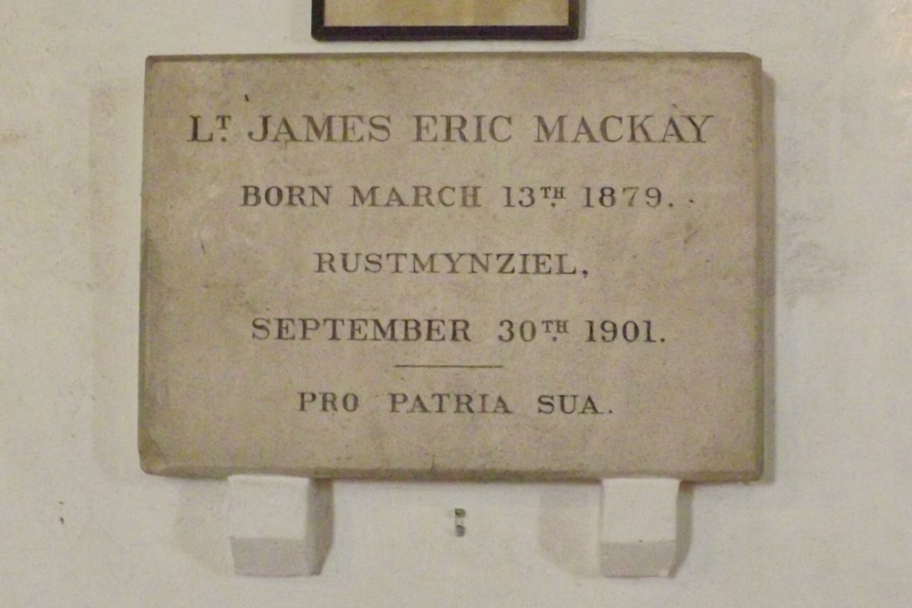 Gedenkteken Lt. James Eric Mackay #1