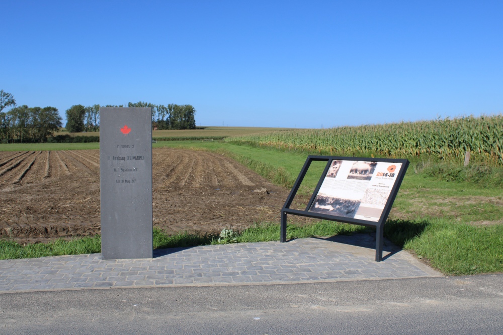 Crashlocatie Nieuport 17 B1636 1 Sqn