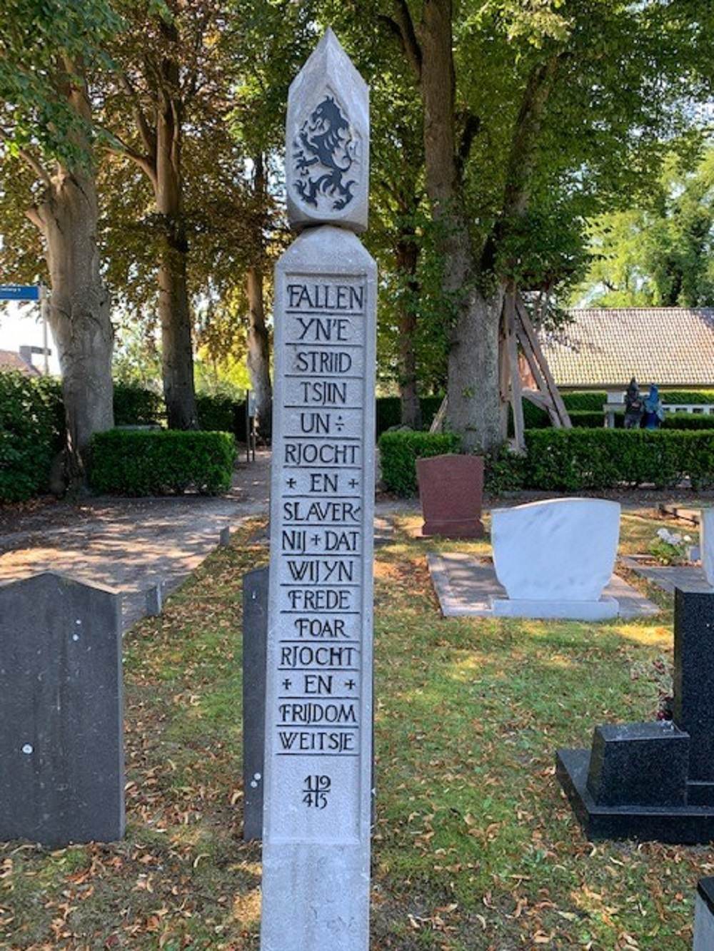 Dutch War Grave Protestant Churchyard Drachtstercompagnie #4
