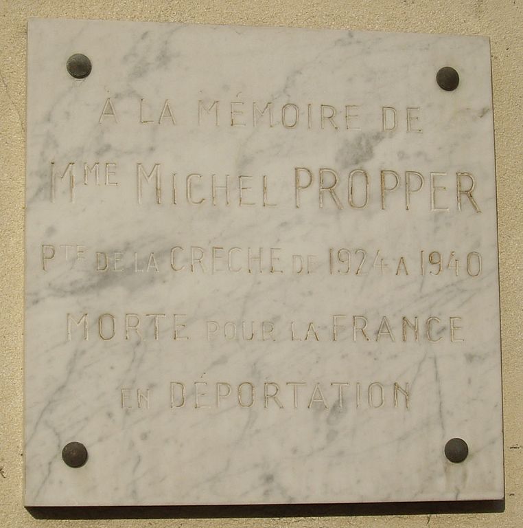 Gedenkteken Mme Michel Propper #1