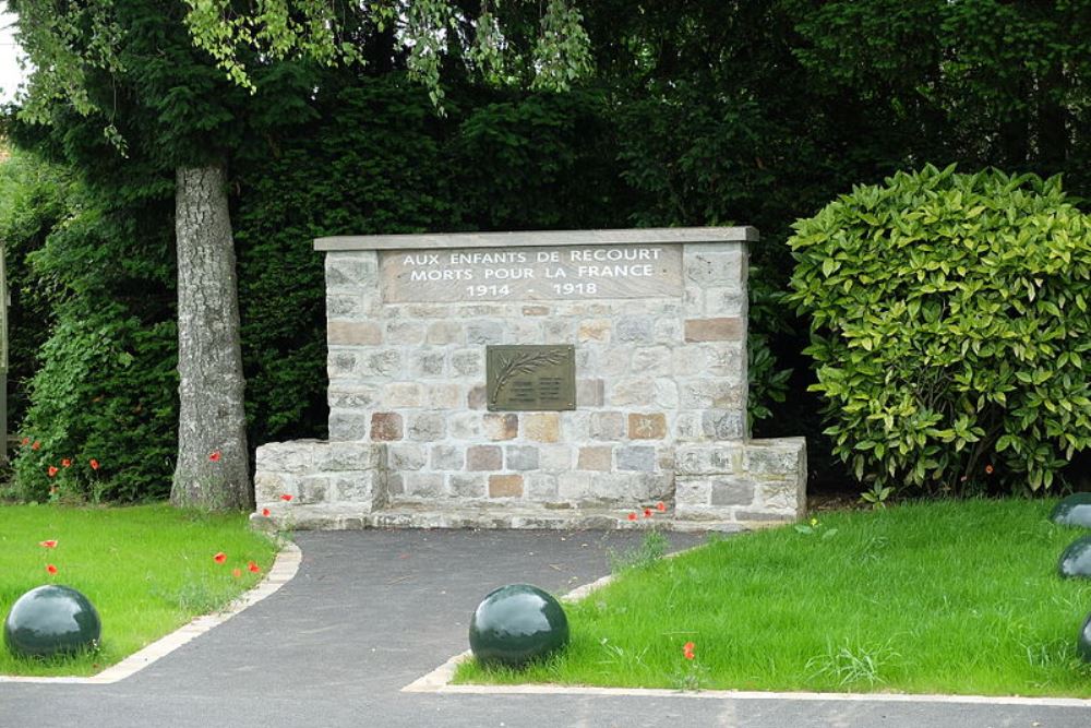 Monument Eerste Wereldoorlog Récourt