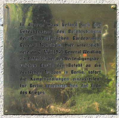 Plaque Capitulation Berlin