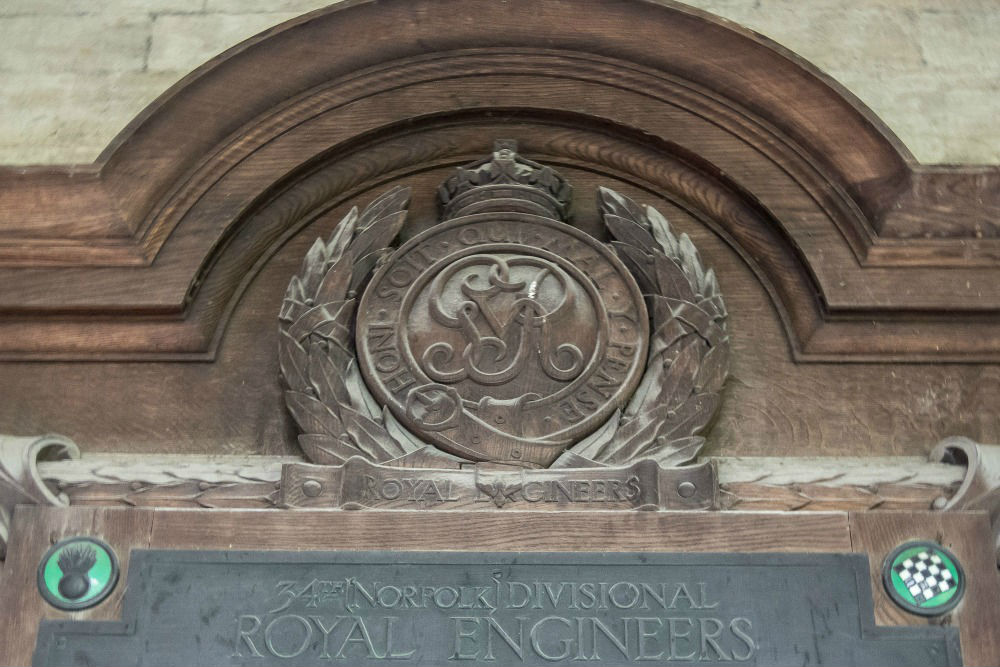 Oorlogsmonument Norwich Cathedral - Royal Engineers