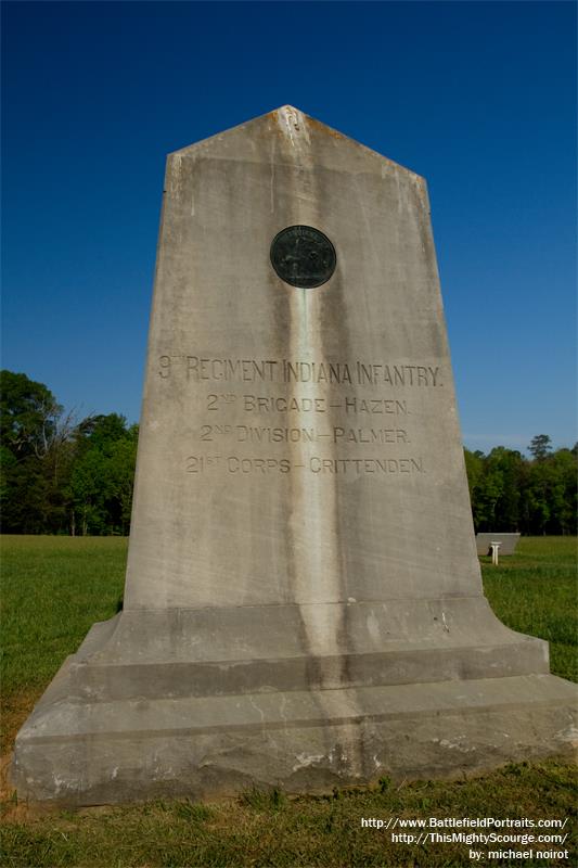 Monument 9th Indiana Infantry Regiment