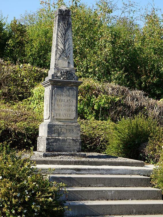Monument Eerste Wereldoorlog Verlans