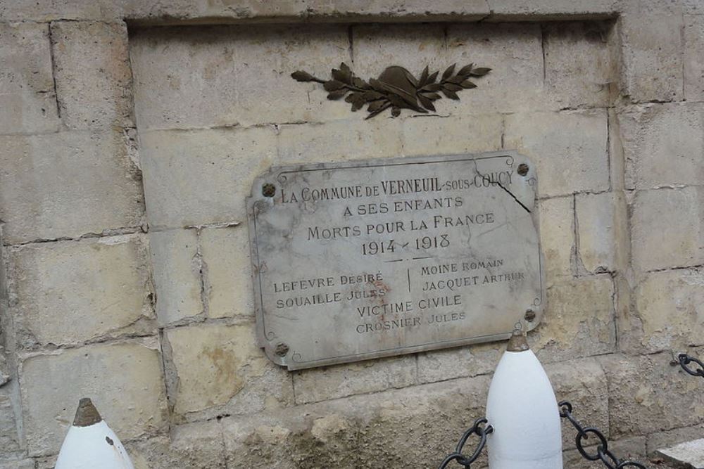 Monument Eerste Wereldoorlog Verneuil-sous-Coucy #1