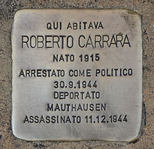 Stolpersteine Contrada del Carmine 39 #1