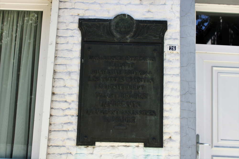 Commemorative Plaque Courcelles Massacre on 18 August 1944 #2