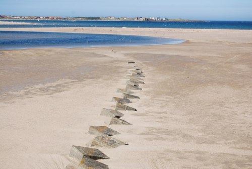 Tankversperring Beadnell Bay