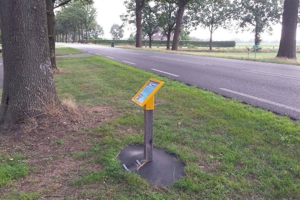 Memorial Sign Crash Location Lancaster JB280 LQ-K, 405 Squadron RCAF