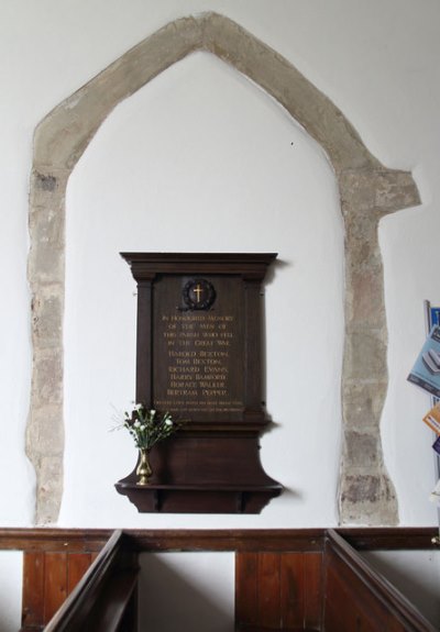 Monument Eerste Wereldoorlog St. Peter Church