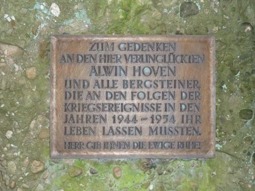 Herdenkingssteen Alwin Hoven #3