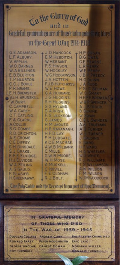 War Memorial St. Andrew Church