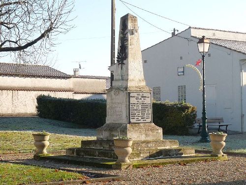 Oorlogsmonument Angeac-Champagne #1