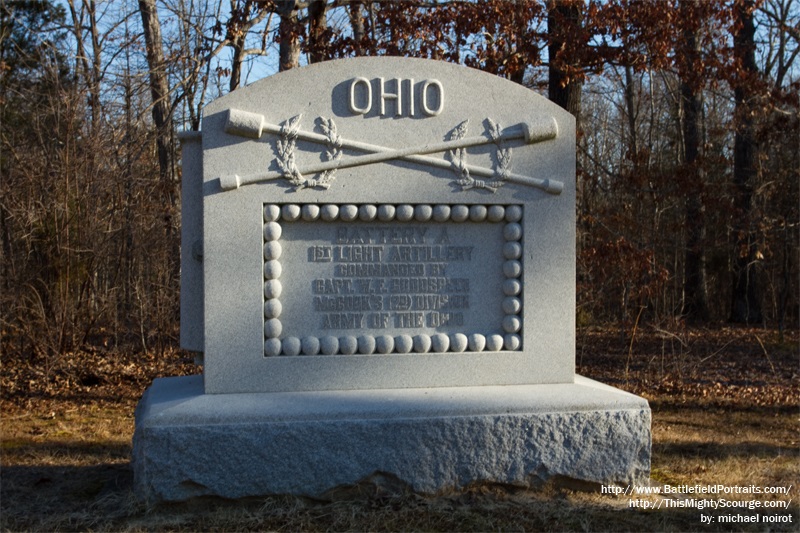 1st Ohio Light Artillery - Battery A Monument #1