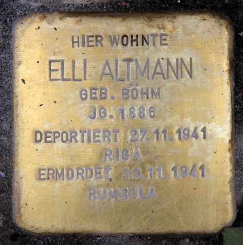 Stolperstein Motzstrae 87 #1