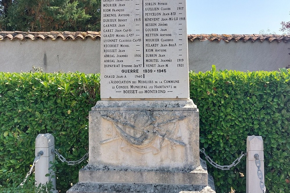 Oorlogsmonument Boisset-lès-Montrond #4
