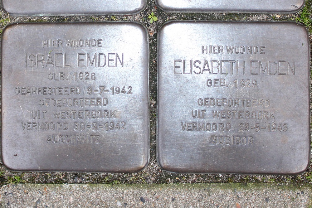 Stolpersteine Ben Viljoenstraat 1-11 (voorheen 1-9) #3