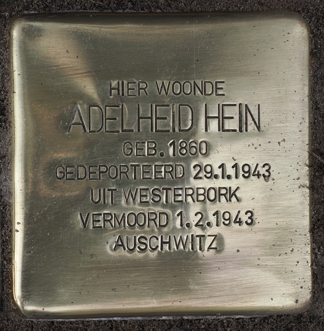 Stolpersteine Noordenbergstraat 39 #4