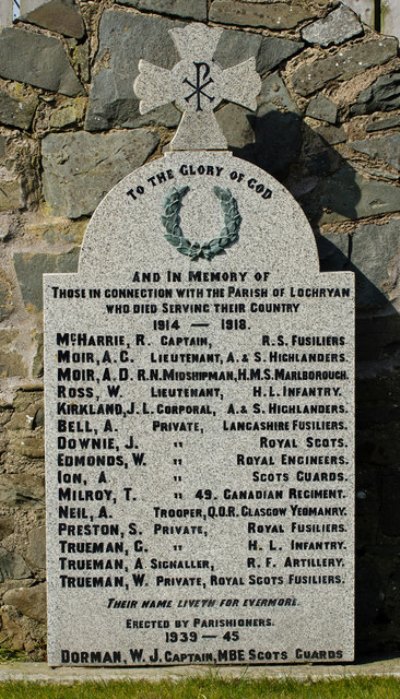 Oorlogsmonument Lochryan #2