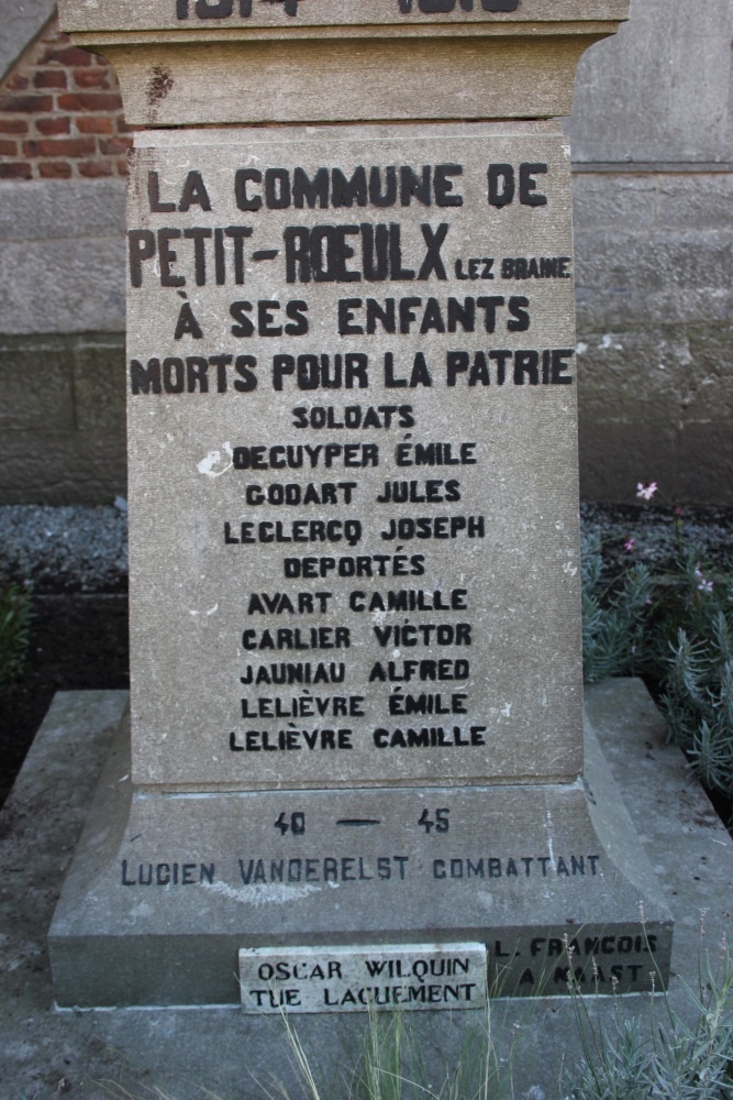 Oorlogsmonument Petit-Roeulx-Lez-Braine #2