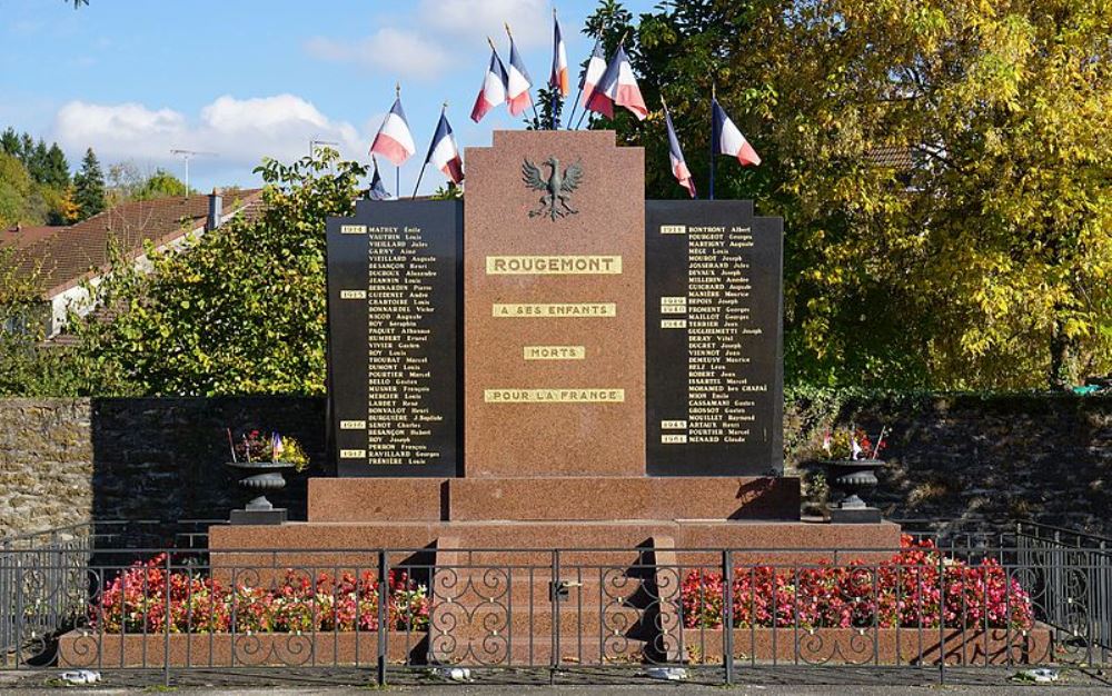 War Memorial Rougemont, Montferney, Chazelot and Morchamps