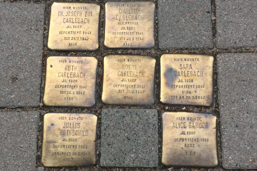 Stumbling Stones Hallerstraße 76 #3