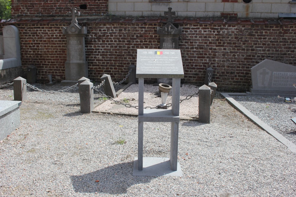 Commemorative Plate Cemetery Seraing-le-Chteau #1