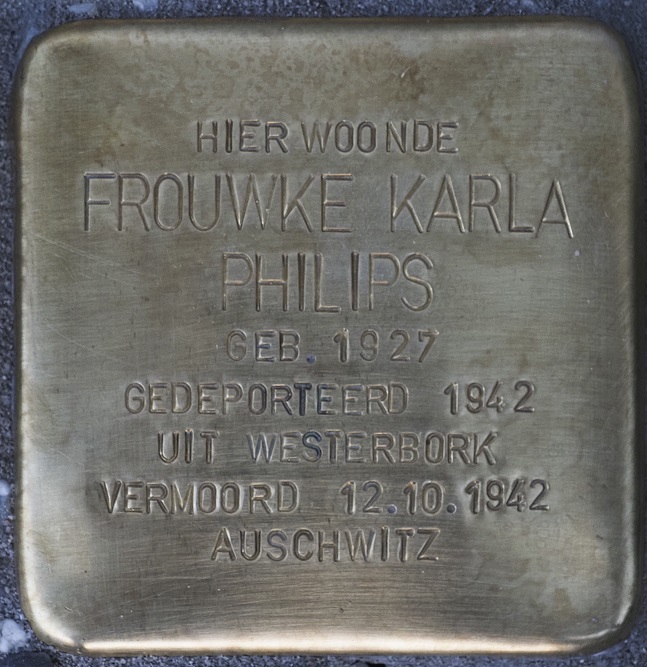 Stolpersteine Bergpoortstraat 11 (nu nr. 1) #5