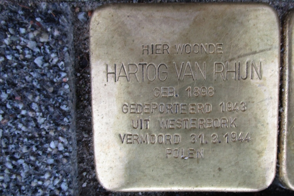 Stolpersteine Stadhoudersweg 149A #3