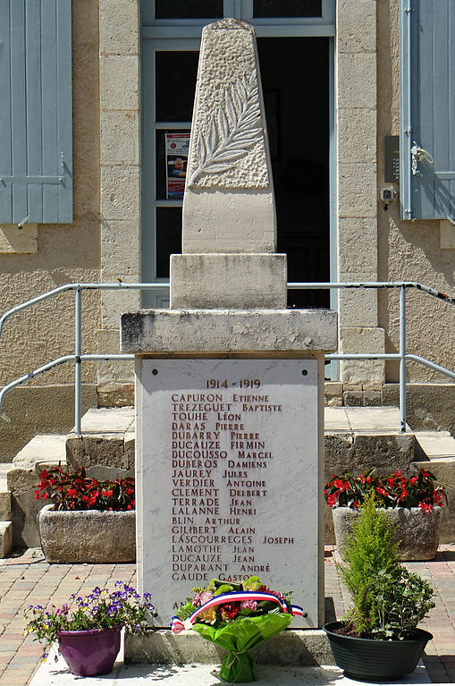 Oorlogsmonument Poudenas