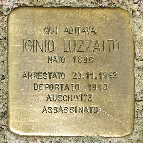 Stolpersteine Via Giuseppe Garibaldi 5