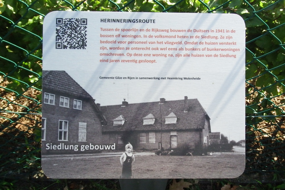 Herinneringsroute Tweede Wereldoorlog Siedlung Gebouwd #1