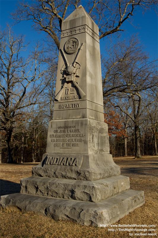 Monument 17th Indiana Infantry Regiment #1